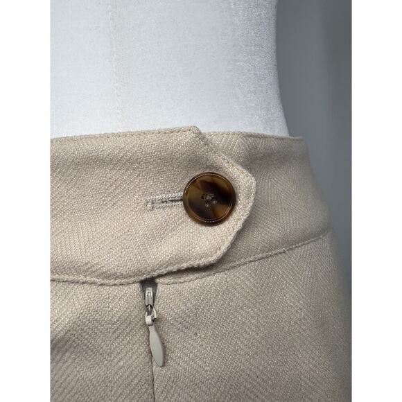 Ralph Lauren Collection Purple Label Skirt Ivory Cashmere Wool A-line Runway 6 S - Picture 10 of 11